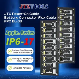 JTX BL-03 Power-on Cable Battery Connector Soft FPC Tool Kit for iPhone 6 to 17 Pro Max Power Boot Cable Replacement FPC Connec