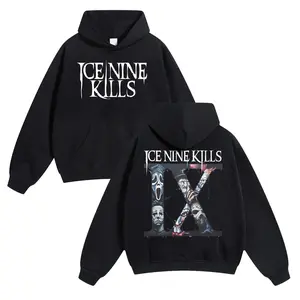 Ice Nine Kills Band Merch Unisex Pure Cotton Graphic Hoodie - Retro Casual Streetwear, Soft Warm Pullover, Durable Machine-Washable, Comfortable Gift for Men & Women