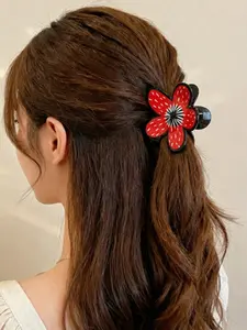 Stranger Things Horror Style Monster Egg Flower Duckbill Clip Devil Flower Hair Clip Back of Head Floral Accessory