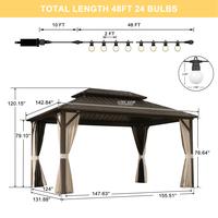 12' × 14' with 24 Lights