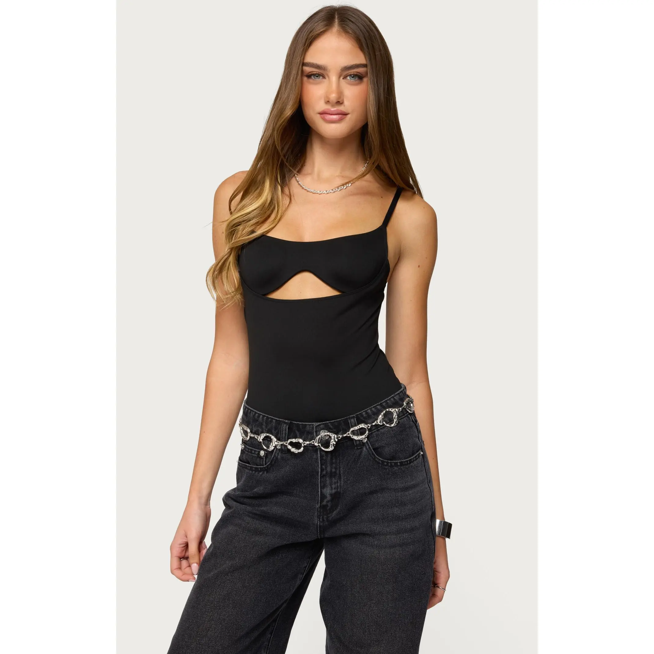 Edikted Women's Shulah Cutout Cupped Bodysuit
