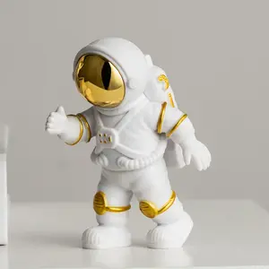 Cute Astronaut Figurines Spaceman Desktop Ornaments Lovely Fun Decorative Mini Statues Ideal Holiday Gifts Creative Cute Playful Home Table Decor