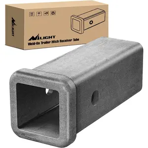 Nilight Hitch Adapter 2 Inch x 7 Inch Combo Bar Trailer Receiver Tube Weld-on Raw Steel Hitch Bar