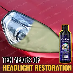 Professional Headlight Restoration Agent - Removes Yellowing, Oxidation, And Haziness from Car Lights - Chip Polishing Abrasive - Effectively Enhances The Brightness of Car Lights Through Abrasive Polishing