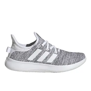 adidas Womens Cloudfoam Pure Lace Up Sneakers Shoes Casual - White