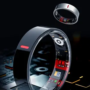 R20 Smart Wearable Health Monitoring Ring, Heart Rate Oxygen Blood Pressure Sleep Hrv Monitor, Step Counting Data Sync, Bluetooth-compatible 5.2 Waterproof Ring, Wearable Devices