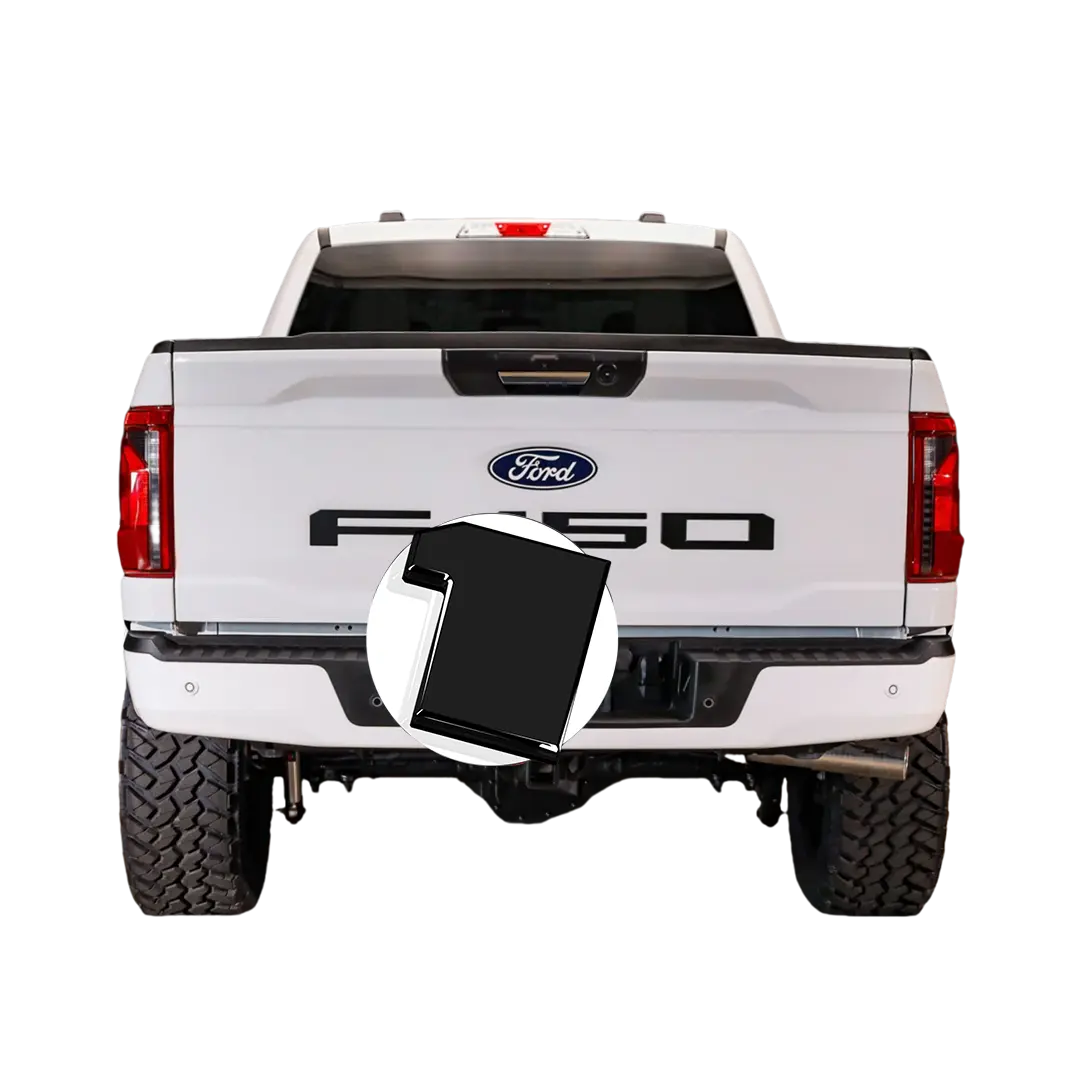 3D tailgate letters stickers insert Compatible with 2021 2022 2023 2024 2025 Ford F-150 Tailgate badges 3m Strong Back adhesive  ABS engineering plastics Weatherproof  Anti Fade Coating Factory Look Accessory  Gloss Black Personalized Car Truck Decal