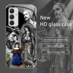 Suitable for [Galaxy A54] Jesus New stylish high quality glass protective case affordable anti-drop anti-fingerprint-888