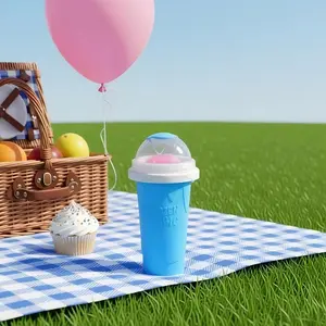 Slushie Maker Cup,Magic Slushy MakerSqueeze Cup,Portable Travel Smoothie Squeeze Cup forJuices, Milk and Ice Cream Make, Cool Stuff ThingsGadgets