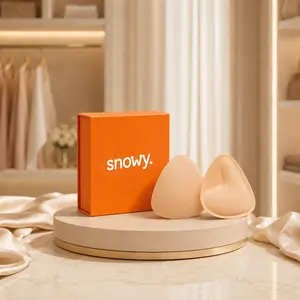 Snowy Ultra Boost Sticky Inserts for Women, Double-Sided Adhesive Push Up Bra Pads for Bikini, Swimsuit, Sports Bra, Bandeau & Strapless Tops