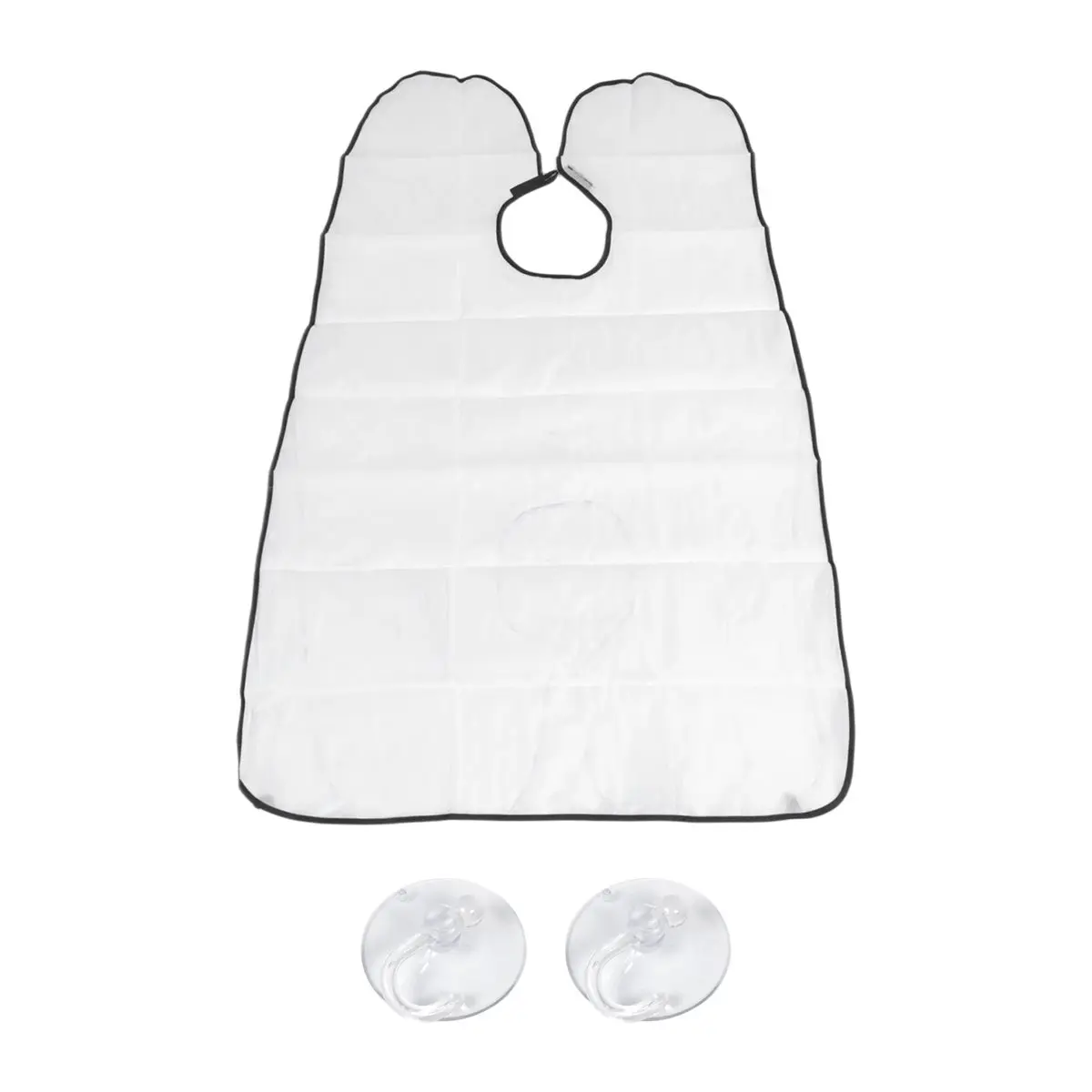 1PCS Taffeta Cloth Shaving Apron - Men's Beard Hair Catcher, Anti-Static Non-Stick Waterproof Grooming Accessory with Suction Cup, 1-Size-Fit-All for Shaving Cleansing Trimming Beard, Mess-Free Home Organizer, One-Size-Fit-All