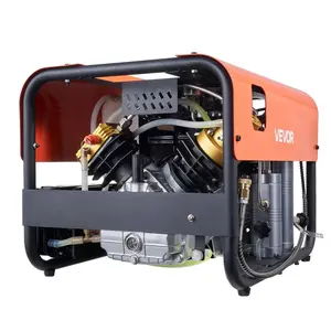 Summervibes VEVOR PCP Air Compressor, 4500PSI/30Mpa Diving Scuba Tank Air Compressor, Double Cylinder Auto-Stop PCP Diving Compressor with Built-in Water Fan Cooling System for Paintball, Air Rifle, Scuba Tanks