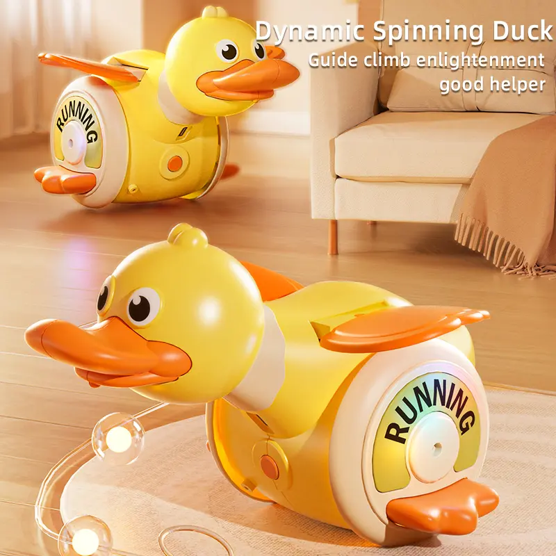 Children Toys Duck, Kids Musical Toys, Duck Toys with Music & Lights, Light Up Learning Toys, Dancing Crawling Kids Toy, Children's Companion Toys.