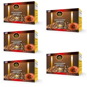 Gourmet Ganoderma Reishi Coffee 4 in 1 Pack of 5 - Rich Flavor & Health Benefits