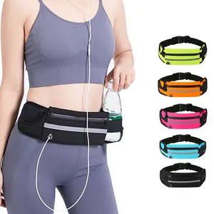 Runners waist Waterproof Sports pack Waist Bag outdoor Slim Running fashion Waist Belt Travel Hiking Phone Holder for Running Durable Lightweight Adjustable Belt Pouch Waist trainer money belt