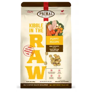 Kibble in the Raw Dog Food - Puppy Recipe