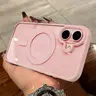 Shockproof Transparent Magnetic Case Protector for iPhone 16 Plus/16/15/14/13/12/11 Pro Max and MagSafe Wireless Charging, Acrylic Hard PC Cover