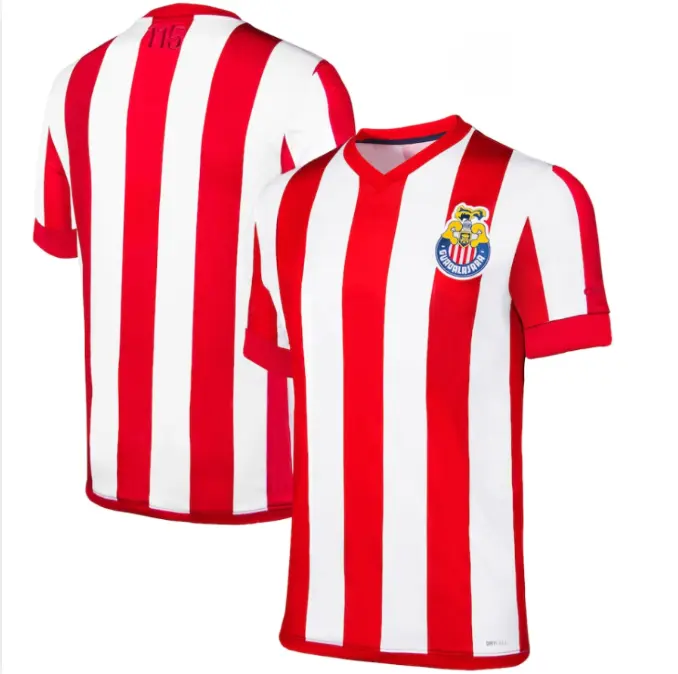 Chivas Guadalajara 115th Anniversary Jersey, Retro Soccer Jersey, Liga MX Football Fan Shirt
