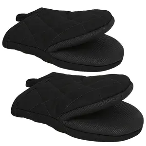 2pcs Multi-Ply Durable Kitchen Oven Mitts For Cooking & Baking - Non-Slip, Heat Resistant Gloves, Food Safe - Perfect For Graduation, Juneteenth, Labor Day, Grandparents Day, Earth Day Celebrations, Thanksgiving, Christmas, New Year's, And More