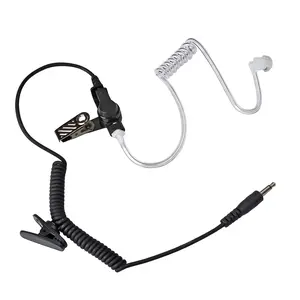 YNIBST 3.5mm Receiver/Listen Only Surveillance Radio Earpiece Compatible with Two-Way Radios, Transceivers and Radio Speaker Mics Jacks with Acoustic Coil Tube Walkie Talkie Headset for Security, Police and Law Enforcement Use