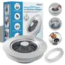 Hibbent Upgraded 3 in 1 Kitchen Sink Drain Strainer, Stainless Steel Pop Up Sink Stopper, Larger Anti-Clogging Basket, 3-Layer Seal, Detachable Drain Plug for US Standard 3-1/2" Drain, Brushed Nickel, Odor Proofing, Removable Basket
