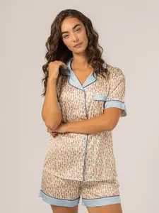 Grace PJ Short Sleeve Set (Hydrangea)