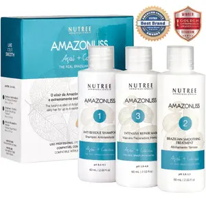 Amazonliss Keratin Treatment Set Hair Straightening 2.03 fl.oz / 60 ml Conditioner Haircare Frizz Moisture Repair Intensive