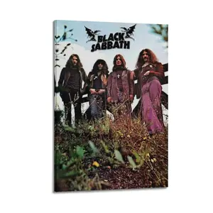 Black Sabbath Poster for Bedroom Aesthetic Canvas Wall Art Living Room Posters Painting Picture Print Modern Family Decor Artist Bathroom Poster