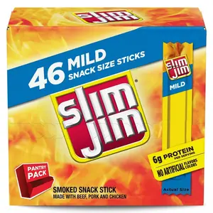 Slim Jim Mild Smoked Snack Size Sticks – 12.88oz/46 Count
