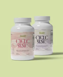 Rootify Cycle Sync: 2-Phase Hormone Support Supplement for Women. W/ Ashwagandha, Chaste Tree, DIM & B-Vitamins.