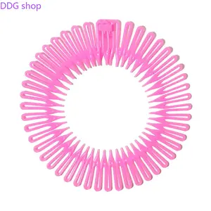 Stylish New Arrival Solid-Color Plastic Spring Headband, Simple Elastic Comb-Style Hair Accessory for Women, Sports & Outdoor Use, Headbands For Women