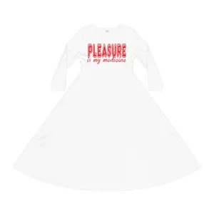 Pleasure Is My Medicine Women's Long Sleeve Dance Dress