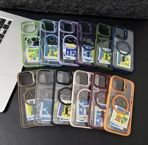 Luxury Magnetic Shockproof iPhone Case - Shockproof Back Cover with Glass Lens Protection, Ideal for iPhone Models