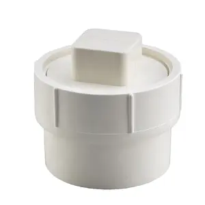 6" PVC DWV Female Cleanout Adapters w/Plugs (SPG X FPT)