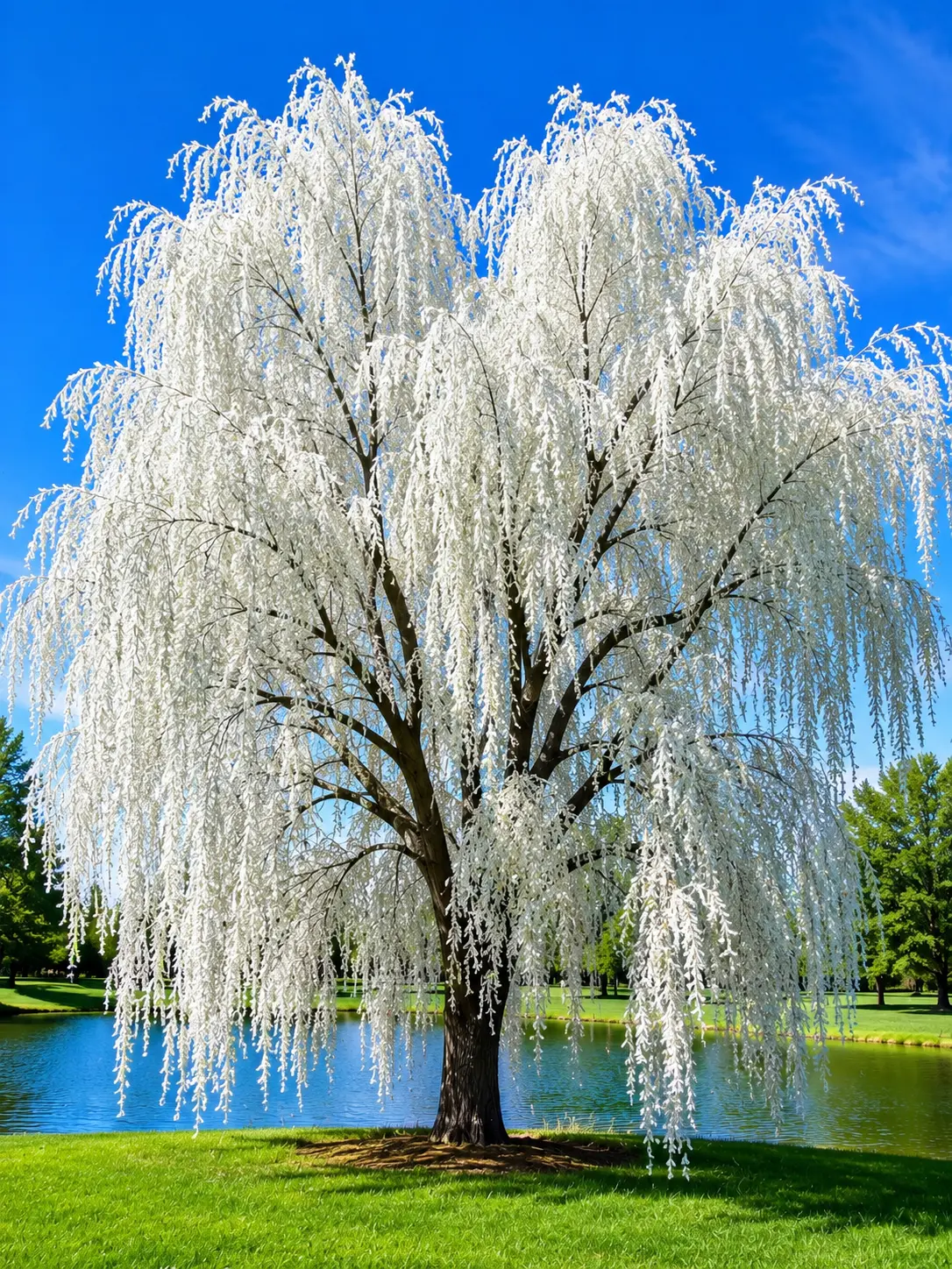 1 White Weeping Willow Tree Cutting – Silver Leaf Willow Live Cutting – Fast Growing Shade & Privacy Tree – Easy to Root (1 Cutting)