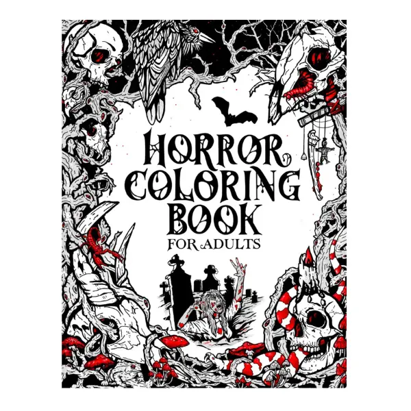 Horror Coloring Book for Adults: Creepy Creatures, Monsters, Ghosts, and More