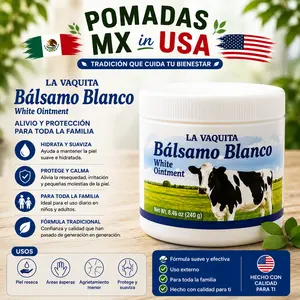 1- BALSAM White Ointment 8.46 oz. BALSAMO BLANCO La Vaquita  Alcanfor Mentol Moisturizers