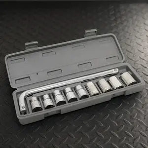 Industrial Grade 8-21mm Quick-Change Socket Set: Anti-Slip Reinforced Handle, Anti-Shatter Alloy Steel System, Wear & Impact Resistant. Car Emergency Tool Kit for Multi-Size Nut Removal, Mechanic Repair Fast-Release Adapter Set.