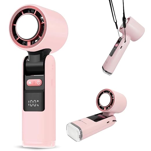 Portable handheld fan, mini folding personal fan, multi-functional fan, supports USB charging, suitable for outdoor use and as a holiday gift.