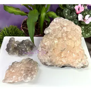 Wholesale Lot 3 to 4 pcs Natural Pagoda Calcite Cluster Raw Crystal Nice Quality
