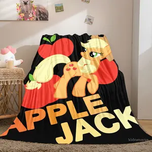 Applejack patterned printed blanket, a blanket for the living room, bedroom, office and lunch break, a portable blanket suitable for all four seasons, a holiday gift for family and friends, and a Christmas decor