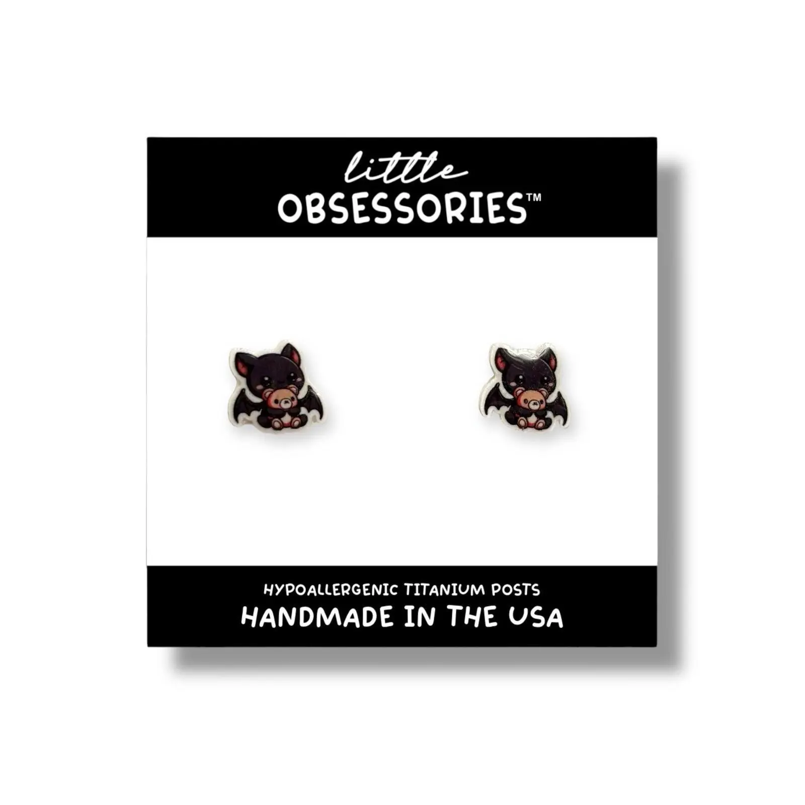 Baby Bat Stud Earrings