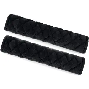 Surpassme Car Seat Belt Pads Cover, 2 Pack Seat Belt Shoulder Strap Covers Protector to Release Stress to Your Neck and Shoulder for a Safety Driving (Black) Modi Fly