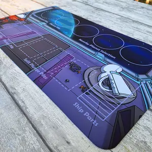 Butts in Space: Plungers and Planets Playmat - 14" x 24" Neoprene Game Mat