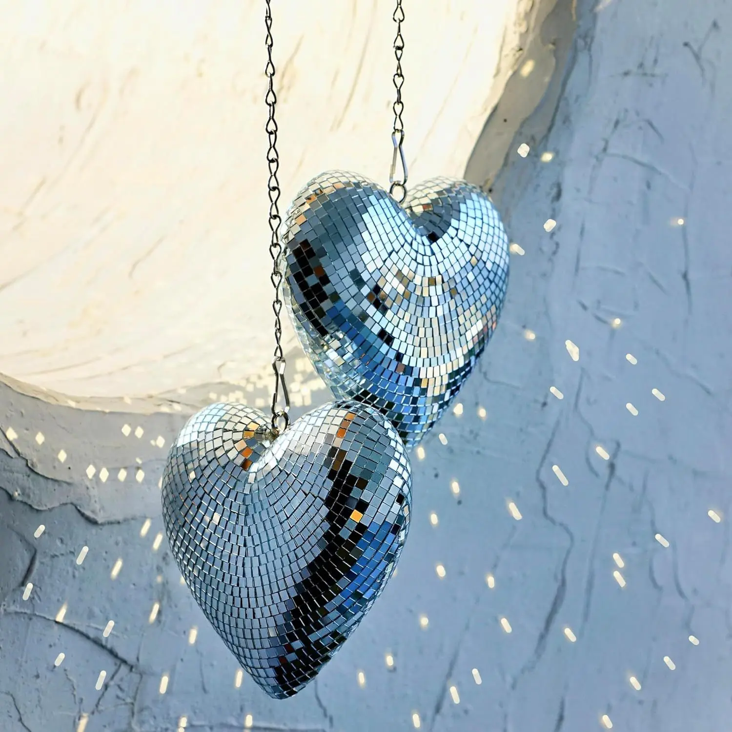 Chain Love Disco Ball Disco Love Glass Decorations
