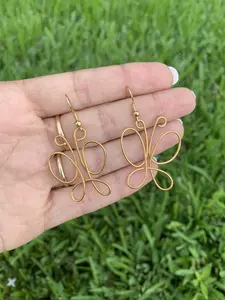 Butterfly Wire Wrapped Earrings