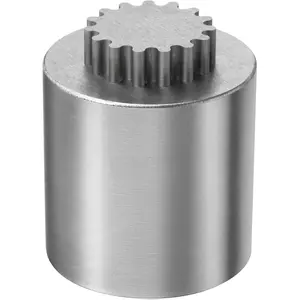 2-Piece Gear Cylinder 3D Puzzle for Adults – Stainless Steel Desk Toy and Fidget, Zero Tolerance Wire EDM Cut Office Gift for Men & Women