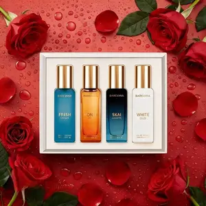 Scent Layering Set, 4-Piece Travel Size Perfume Gift Box, Alcohol-Free Fragrance Mist, Long Lasting Portable Perfume Oil, 20ML Each