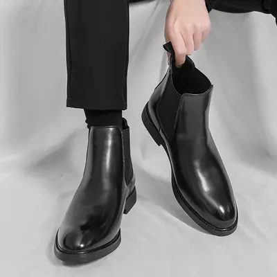 Black Dress Boots No Heel - TikTok Shop