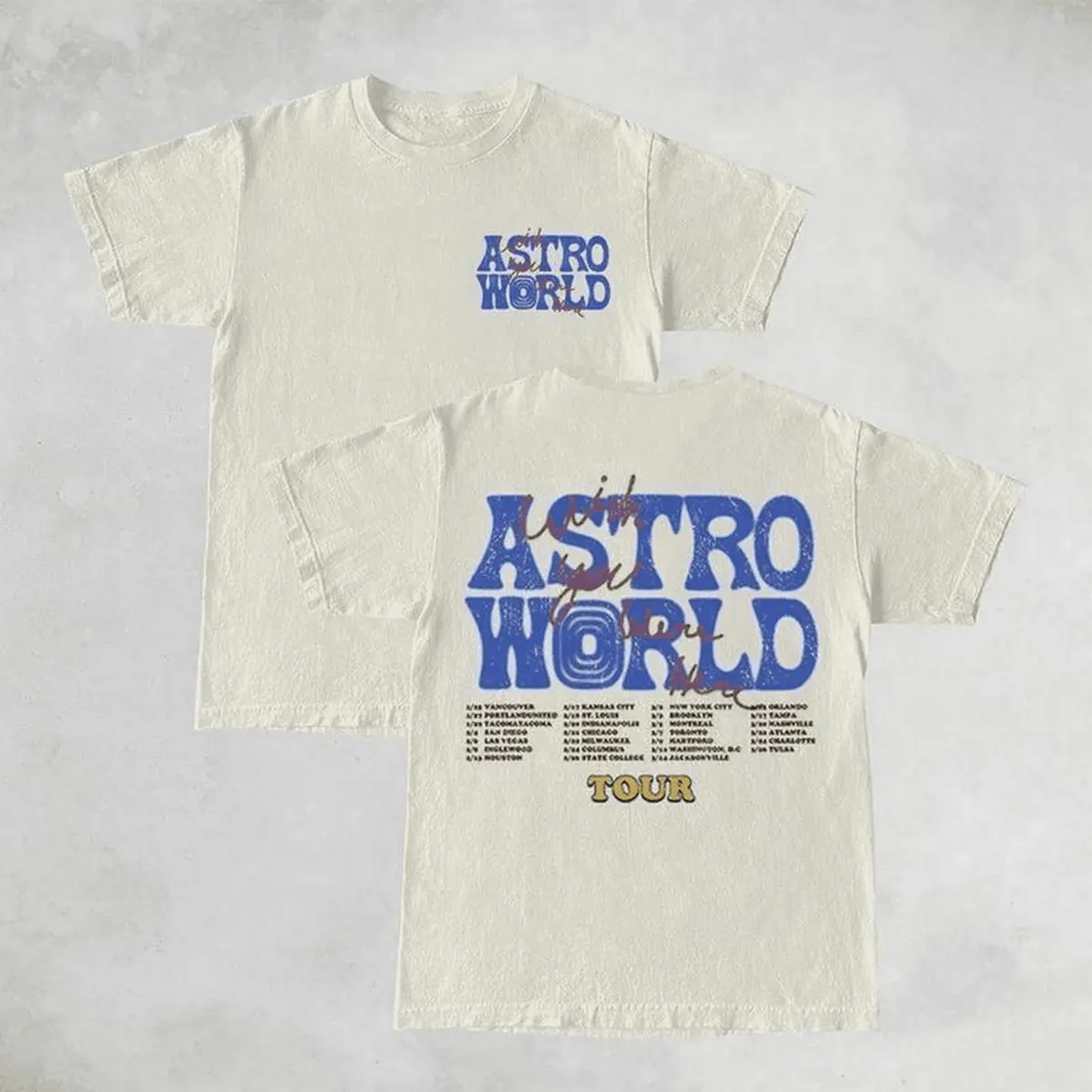 Old soul tees - actus jack blue astroworld double sides front and back premium t-shirt cotton unisex shirt rap shirt any Relaxed Everyday